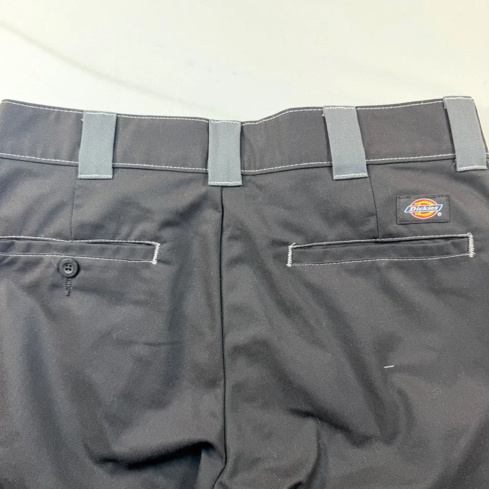 Dickies FLEX Slim Straight Cargo Work Pants Black Gray Utility Mens 33x32